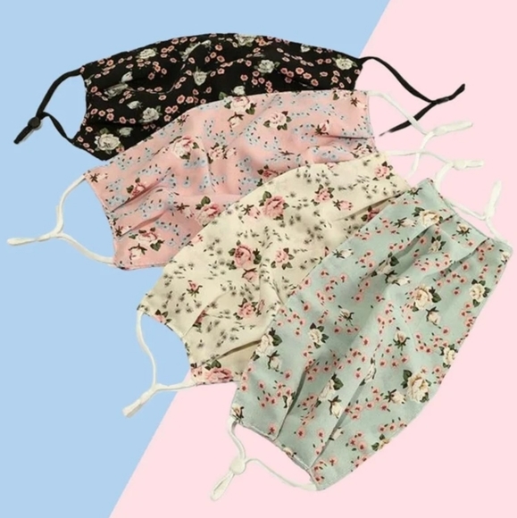 Nikkiwallflower Accessories - Floral Face Mask